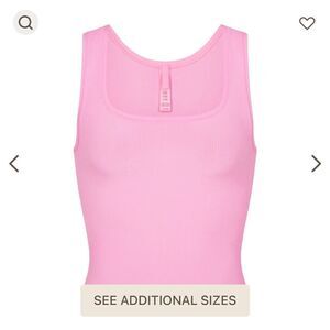 NWT SKIMS soft lounge tank 4x cotton candy